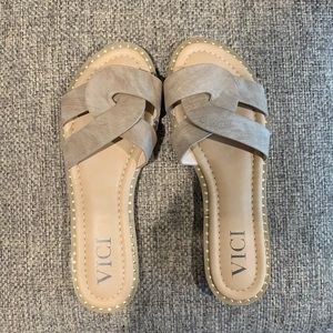 VICI Brianne twisted faux leather sandals